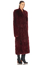 KHAITE Lolo Coat in Oxblood, view 2, click to view large image.