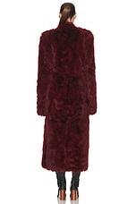 KHAITE Lolo Coat in Oxblood, view 4, click to view large image.