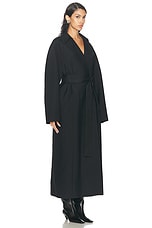 KHAITE Roth Coat in Black, view 2, click to view large image.