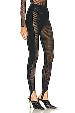 KHAITE Nepala Legging in Black, view 2, click to view large image.