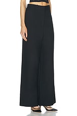 KHAITE Bacall Pant in Black, view 2, click to view large image.