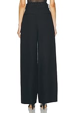 KHAITE Bacall Pant in Black, view 3, click to view large image.