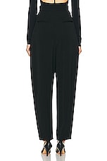 KHAITE Ashford Pant in Black, view 3, click to view large image.