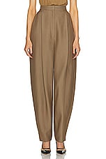 KHAITE Ashford Pant in Toffee, view 1, click to view large image.