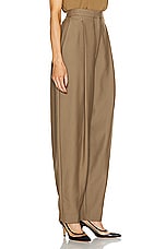 KHAITE Ashford Pant in Toffee, view 2, click to view large image.