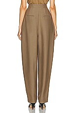 KHAITE Ashford Pant in Toffee, view 3, click to view large image.