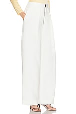 KHAITE Marine Pant in Chalk, view 2, click to view large image.
