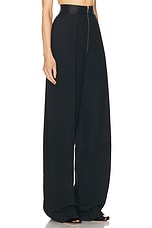 KHAITE Marine Pant in Black, view 2, click to view large image.