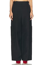 KHAITE Caiton Pant in Black, view 1, click to view large image.