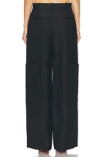 KHAITE Caiton Pant in Black, view 4, click to view large image.