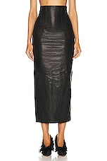 KHAITE Loxley Skirt in Black, view 1, click to view large image.