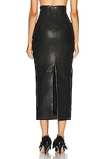 KHAITE Loxley Skirt in Black, view 3, click to view large image.