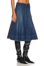 KHAITE Lennox Skirt in Archer, view 2, click to view large image.