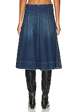 KHAITE Lennox Skirt in Archer, view 3, click to view large image.