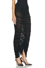 KHAITE Laure Skirt in Black, view 2, click to view large image.