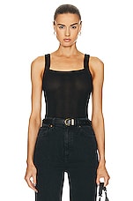 KHAITE Oylan Tank in Black, view 1, click to view large image.