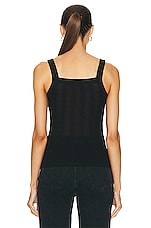KHAITE Oylan Tank in Black, view 3, click to view large image.
