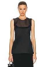 KHAITE Sasmo Top in Black, view 1, click to view large image.