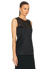 KHAITE Sasmo Top in Black, view 2, click to view large image.