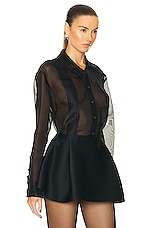 KHAITE Nori Top in Black, view 2, click to view large image.