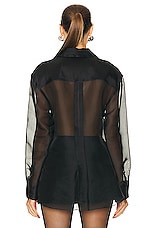 KHAITE Nori Top in Black, view 3, click to view large image.