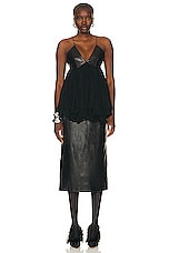 KHAITE Anita Top in Black, view 4, click to view large image.