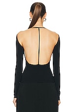 KHAITE Iskra Top in Black, view 3, click to view large image.