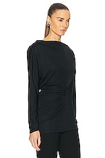 KHAITE Ciro Top in Black, view 2, click to view large image.