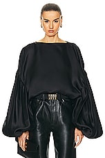 KHAITE Quico Top in Black, view 1, click to view large image.