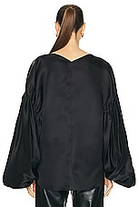 KHAITE Quico Top in Black, view 3, click to view large image.