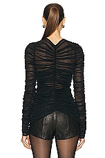 KHAITE Haven Top in Black, view 3, click to view large image.