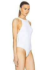 KHAITE Campagna Bodysuit in Glaze, view 3, click to view large image.