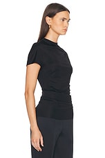 KHAITE Zenn Top in Black, view 2, click to view large image.