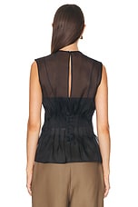 KHAITE Westin Top in Black, view 3, click to view large image.
