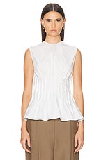 KHAITE Westin Top in White, view 1, click to view large image.