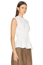 KHAITE Westin Top in White, view 2, click to view large image.