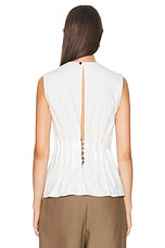 KHAITE Westin Top in White, view 3, click to view large image.