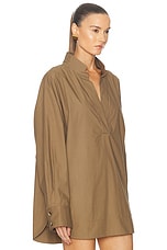 KHAITE Tito Top in Toffee, view 2, click to view large image.