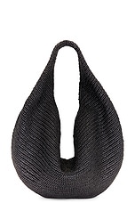 KHAITE Olivia Large Hobo Bag in Black, view 3, click to view large image.