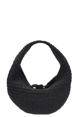 KHAITE Olivia Hobo Medium Bag in Black, view 3, click to view large image.