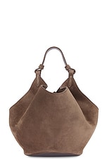 KHAITE Lotus Mini Bag in Toffee, view 1, click to view large image.
