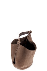 KHAITE Lotus Mini Bag in Toffee, view 5, click to view large image.