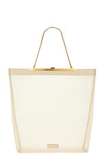 KHAITE Augusta Chain Tote Bag in Beige, view 1, click to view large image.