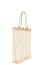 KHAITE Augusta Chain Tote Bag in Beige, view 4, click to view large image.
