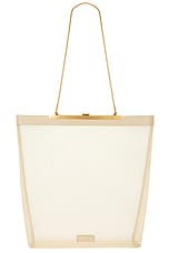 KHAITE Augusta Chain Tote Bag in Beige, view 6, click to view large image.