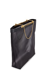 KHAITE Augusta Chain Tote Bag in Black, view 5, click to view large image.