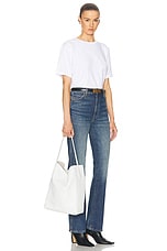 KHAITE Frida Hobo Bag in Optic White, view 2, click to view large image.