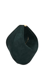 KHAITE Olivia Suede Small Hardware Bag in English Green, view 4, click to view large image.