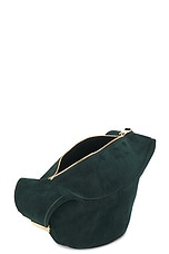 KHAITE Olivia Suede Small Hardware Bag in English Green, view 5, click to view large image.