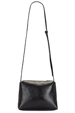 KHAITE Lina Medium Crossbody Bag in Black, view 3, click to view large image.